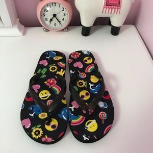 Girls Floral Flip Flops